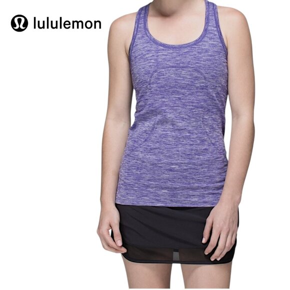 LULULEMON Run Swiftly Tech Racerback Heathered Bruised Berry size 6 (estimated) - Picture 1 of 10